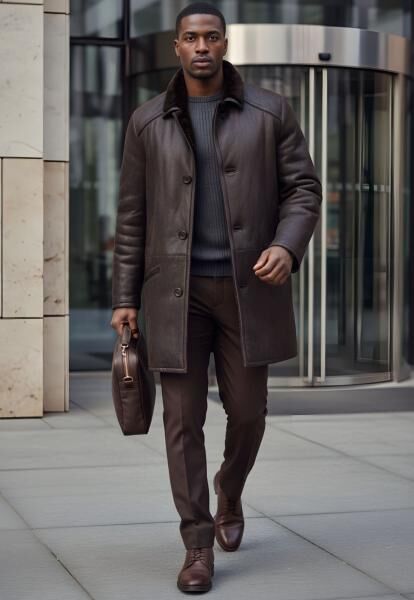 Lammfellmantel Antonio Braun