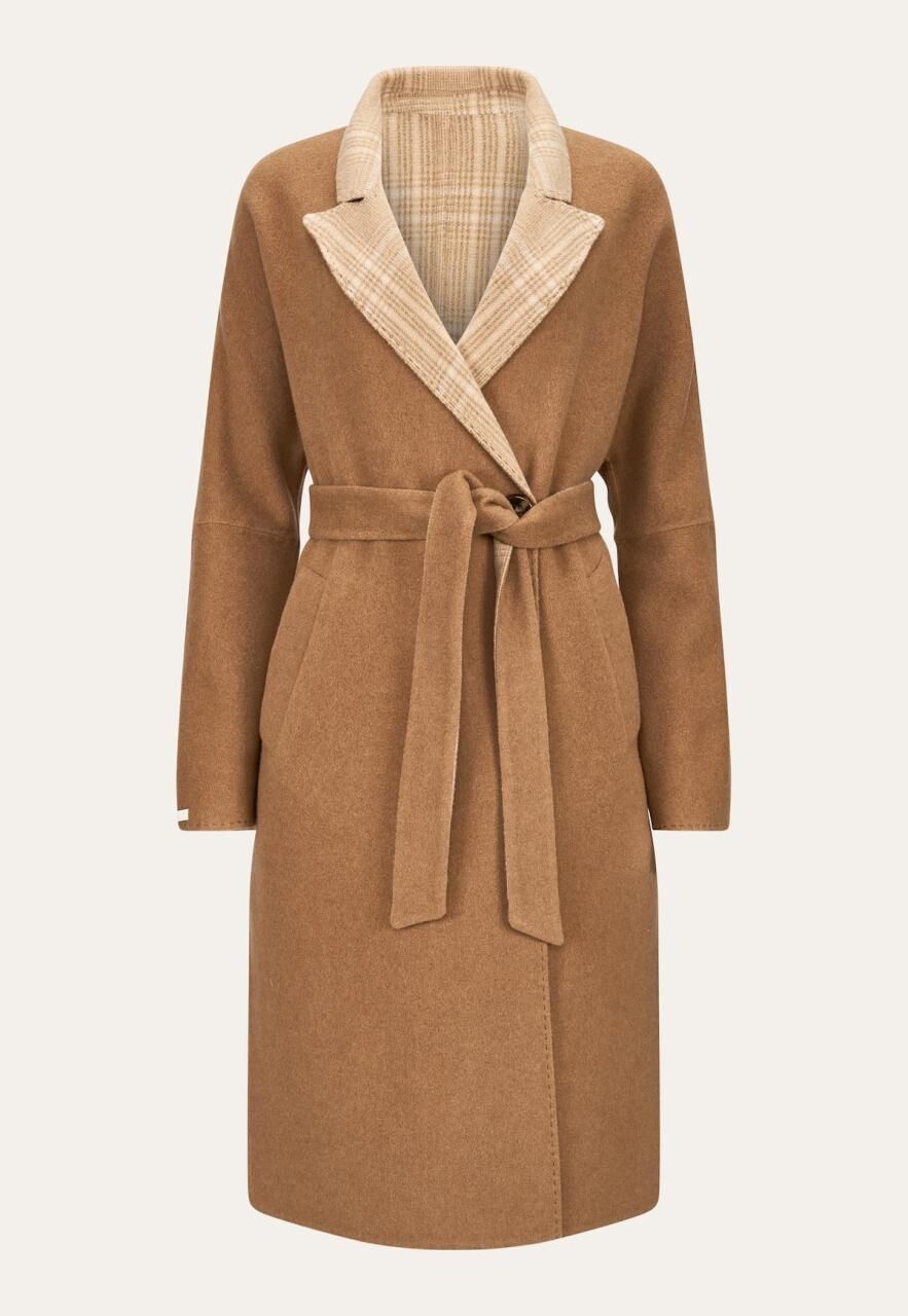 Mantel aus Wolle und Alpaka Mariella - Größe: 3XL
