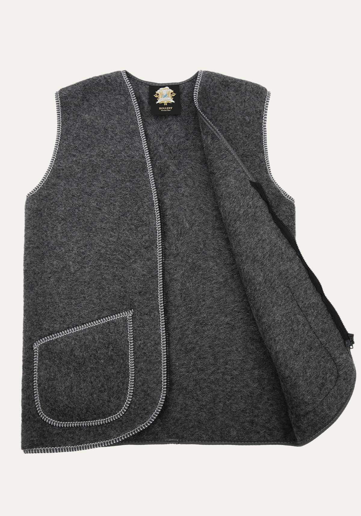 Wollweste - BEKA ANTHRAZIT