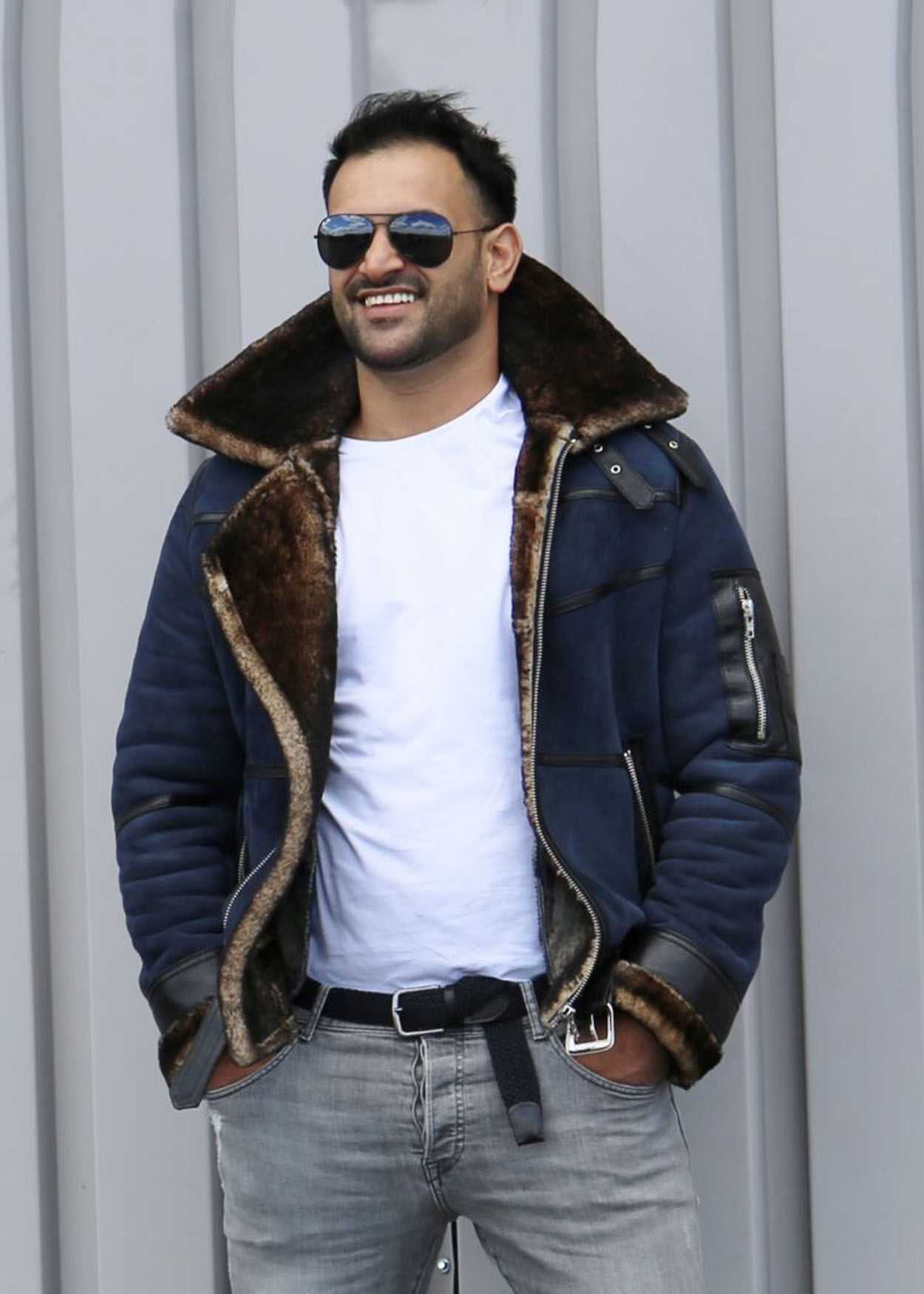 Lambskin Jacket - B16 BLUE