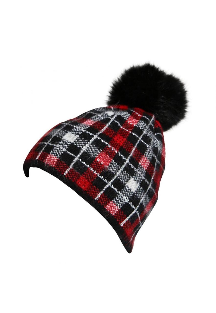 Fellmütze - MOHAIR - Farbe: Rot