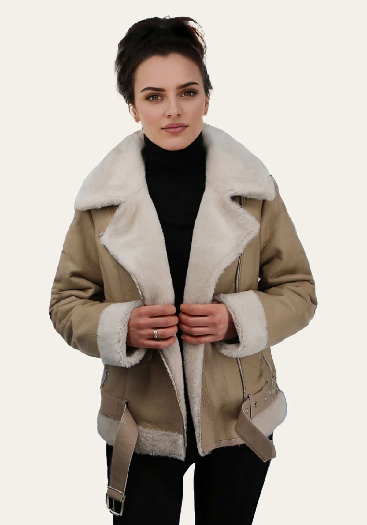 Lambskin Jacket THYRA Beige 