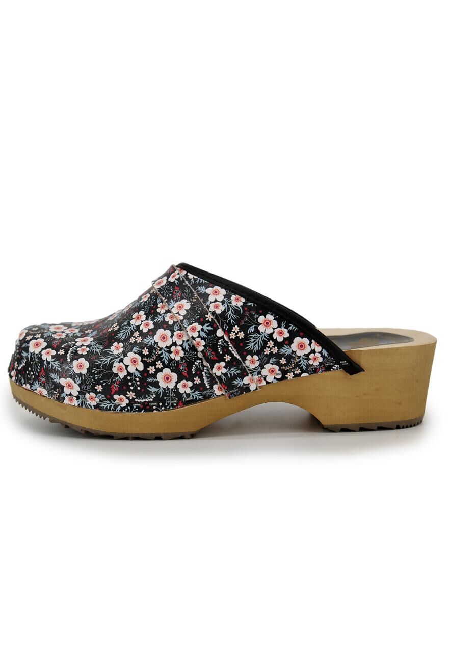 Leder Pantoffeln Clogs Hanni Schwarz - Schuhgröße: EUR 36