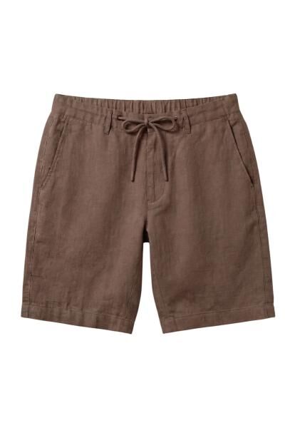 Leinen-Shorts in Braun aus 100 % Leinen – Stilvoll & sommerlich leicht