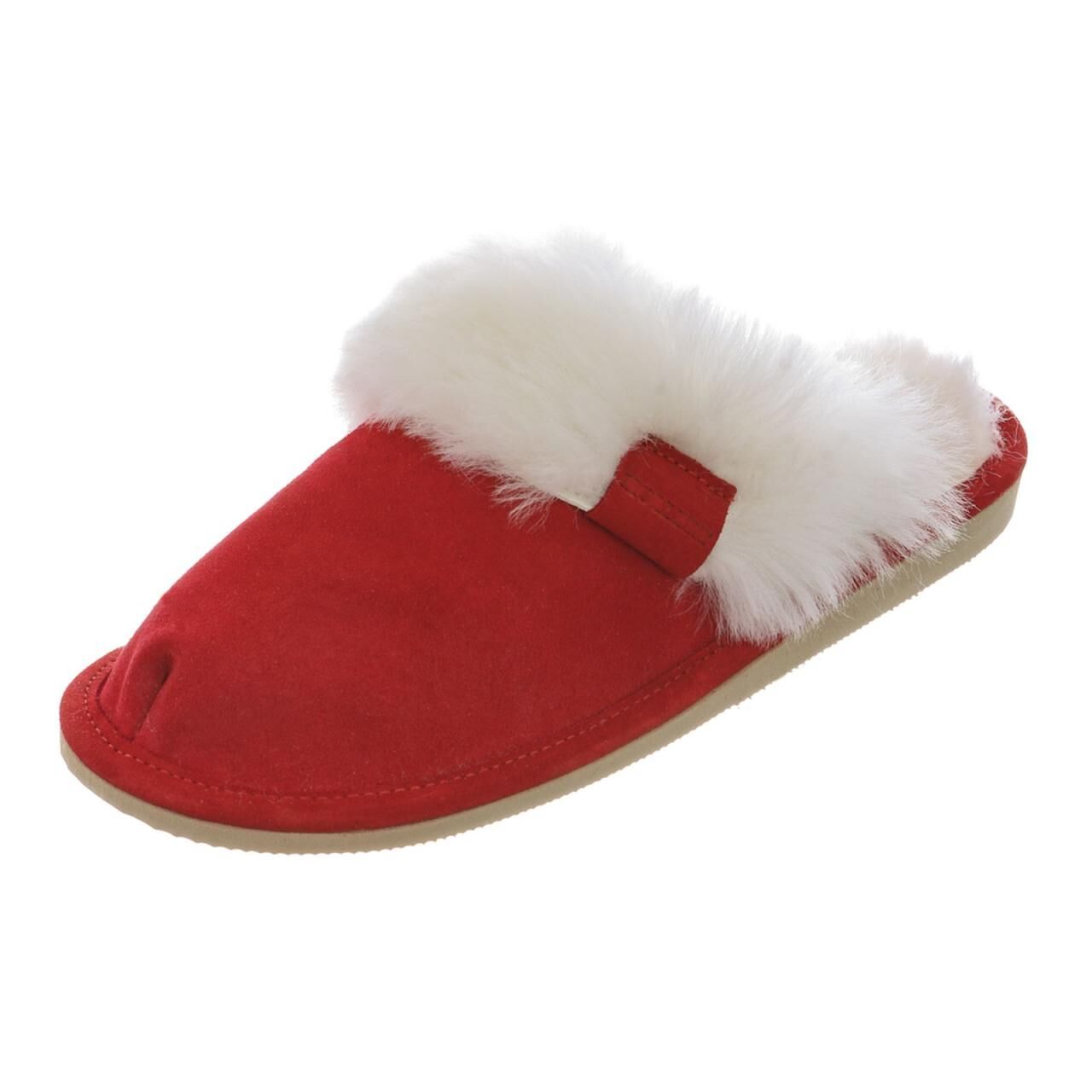 Lammfell Hausschuhe - MALIBU - Schuhgröße: EUR 37 | Farbe: Rot