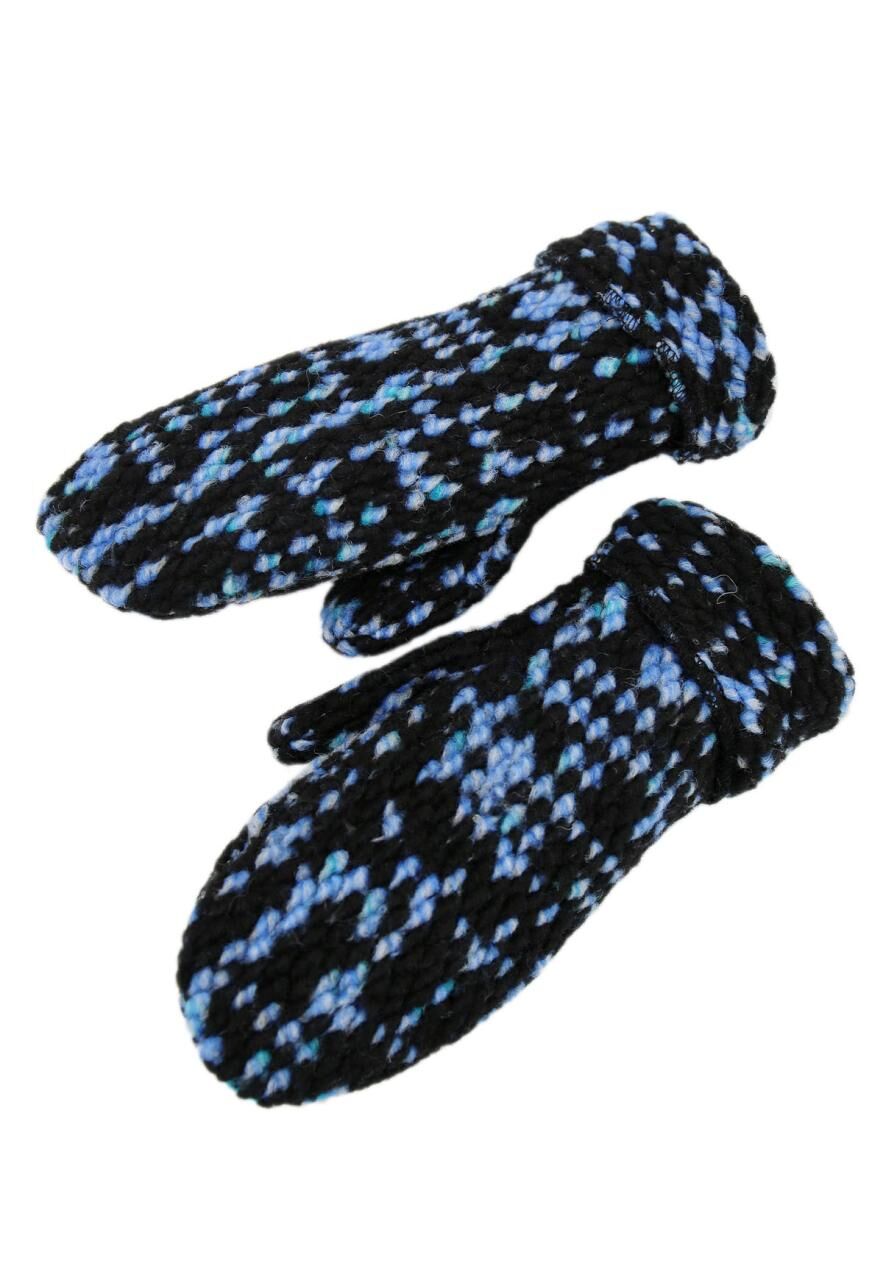 Fausthandschuhe Laura aus Merinowolle - Farbe: Blau