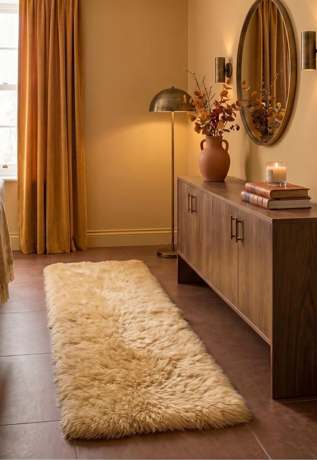 Lambskin Armchair Cover Coburger 160 x 50 cm