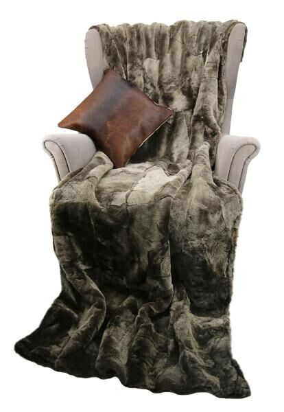 Lambskin Blanket Toscana Model 05 Olive Green