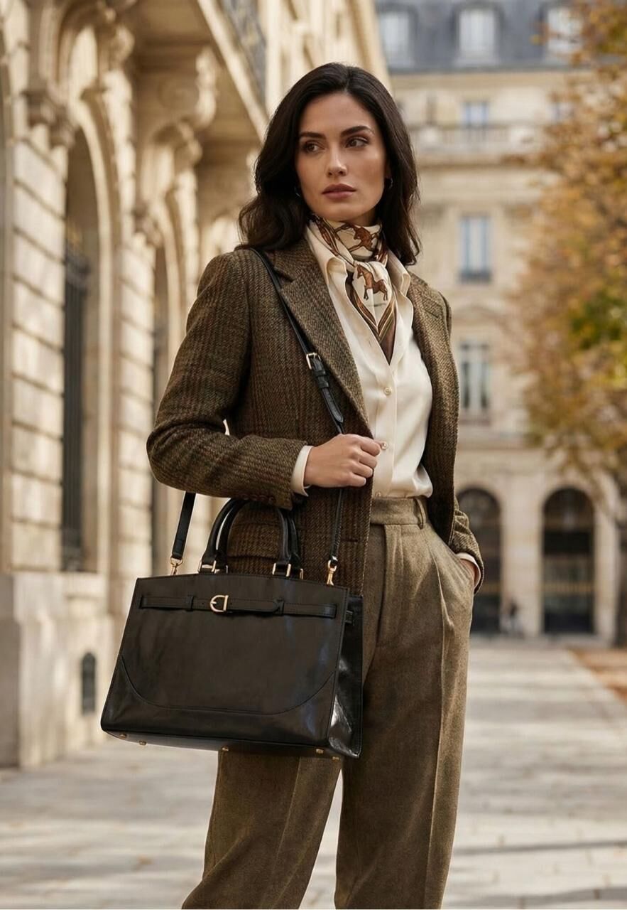 Premium Leder Hobo Tasche für Damen - Noravia Schwarz -