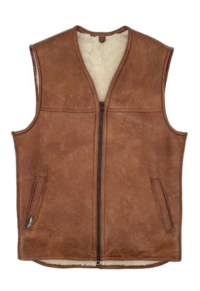 Lammfellweste - FIRMINIUS ohne Kragen