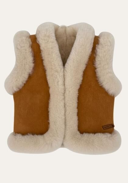 Honigtraum Lammfellweste – Natürlich warm, weich & & himmlisch bequem