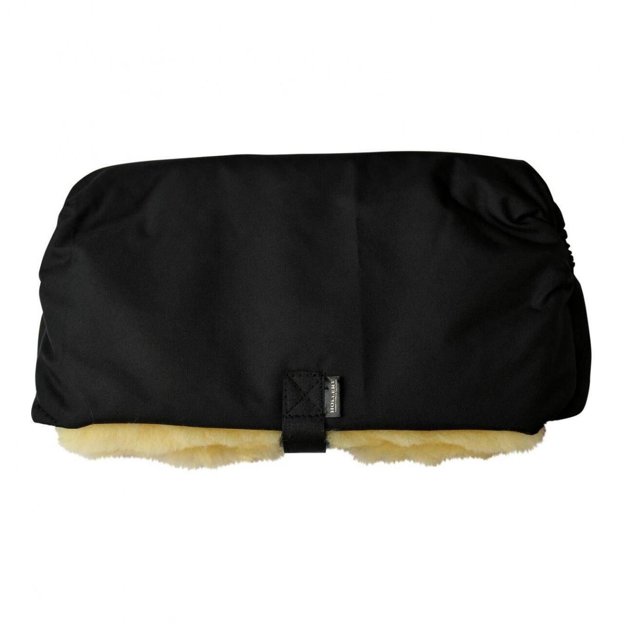 Lammfell - HANDWÄRMER FÜR KINDERWAGEN - Farbe: Schwarz/Gelb