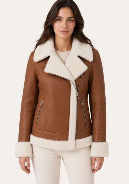Lambskin jacket TENDRE Cognac