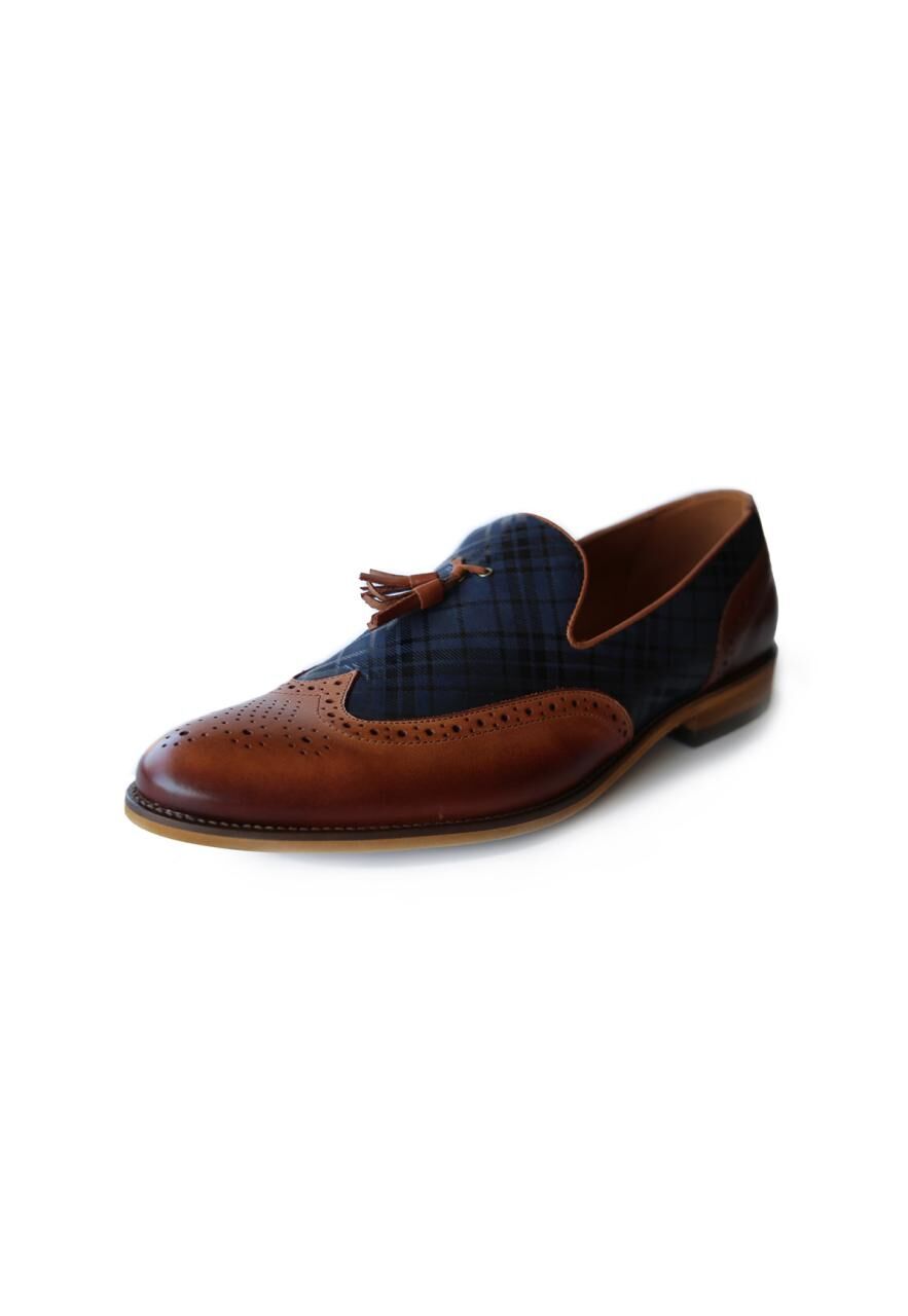 Lederschuhe Mokassin VITO Modell 700 - Schuhgröße: EUR 46 | Farbe: Blau