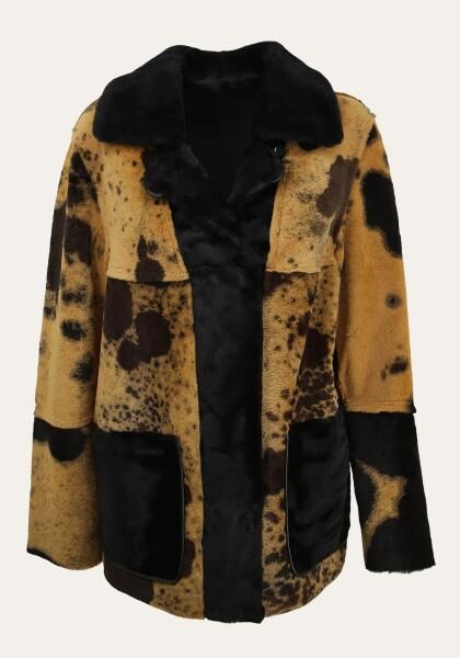 Lammfelljacke zum Wenden Runa Curry