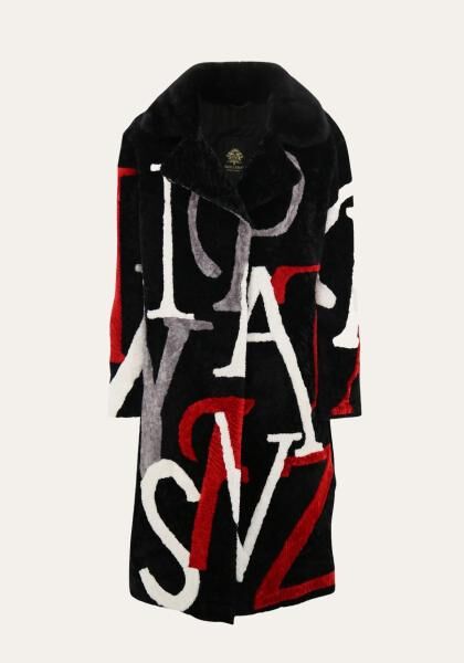 Lammfellmantel Shearling VO633 Rot