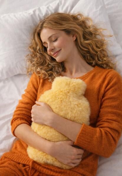 Lammfell WÄRMFLASCHE SET 2,0 L Medi