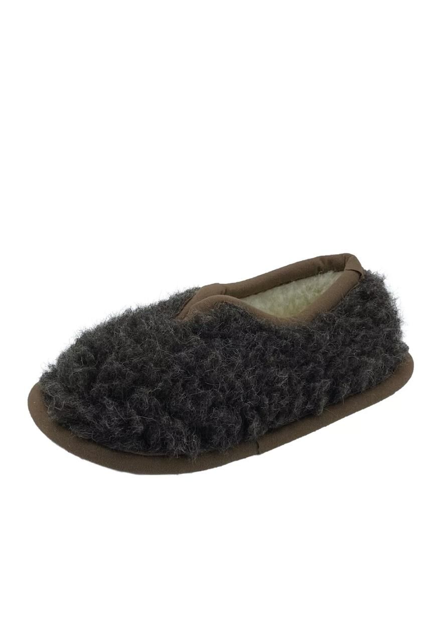 Hausschuhe aus Merinowolle - FOGGIA - Farbe: Braun | Schuhgröße: EUR 35/36