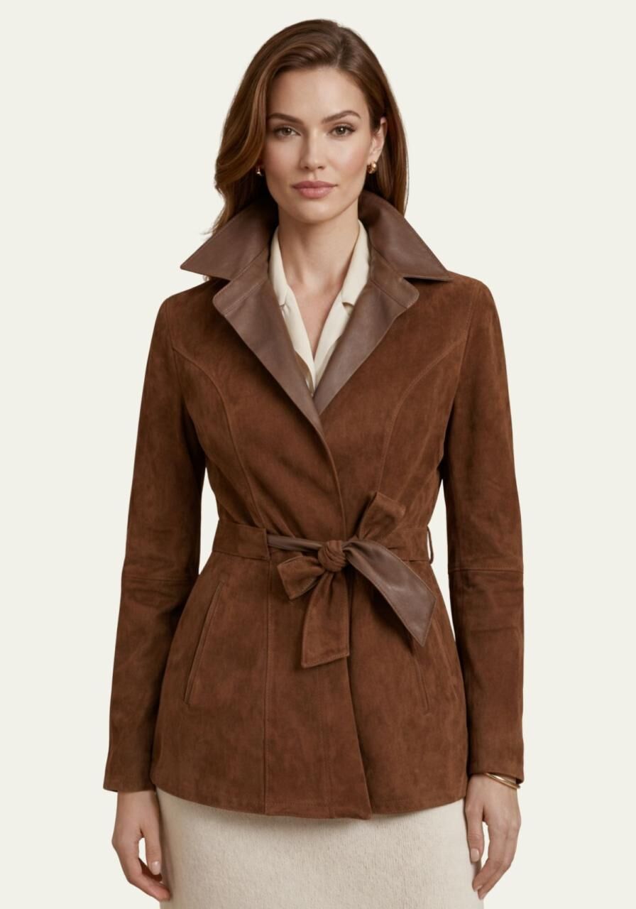 Lederjacke Braun – Beidseitig tragbar -