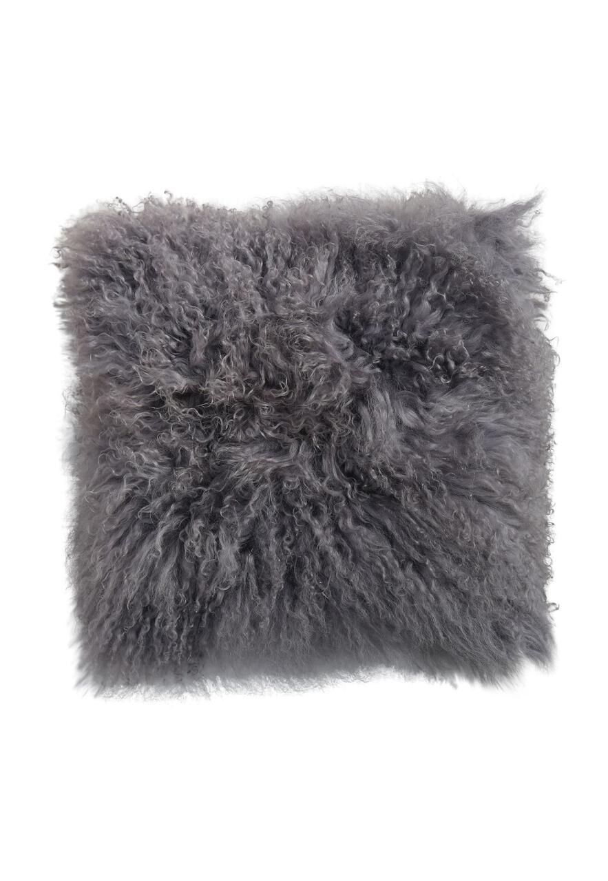 Lammfellkissen - TIBET - Farbe: Grau