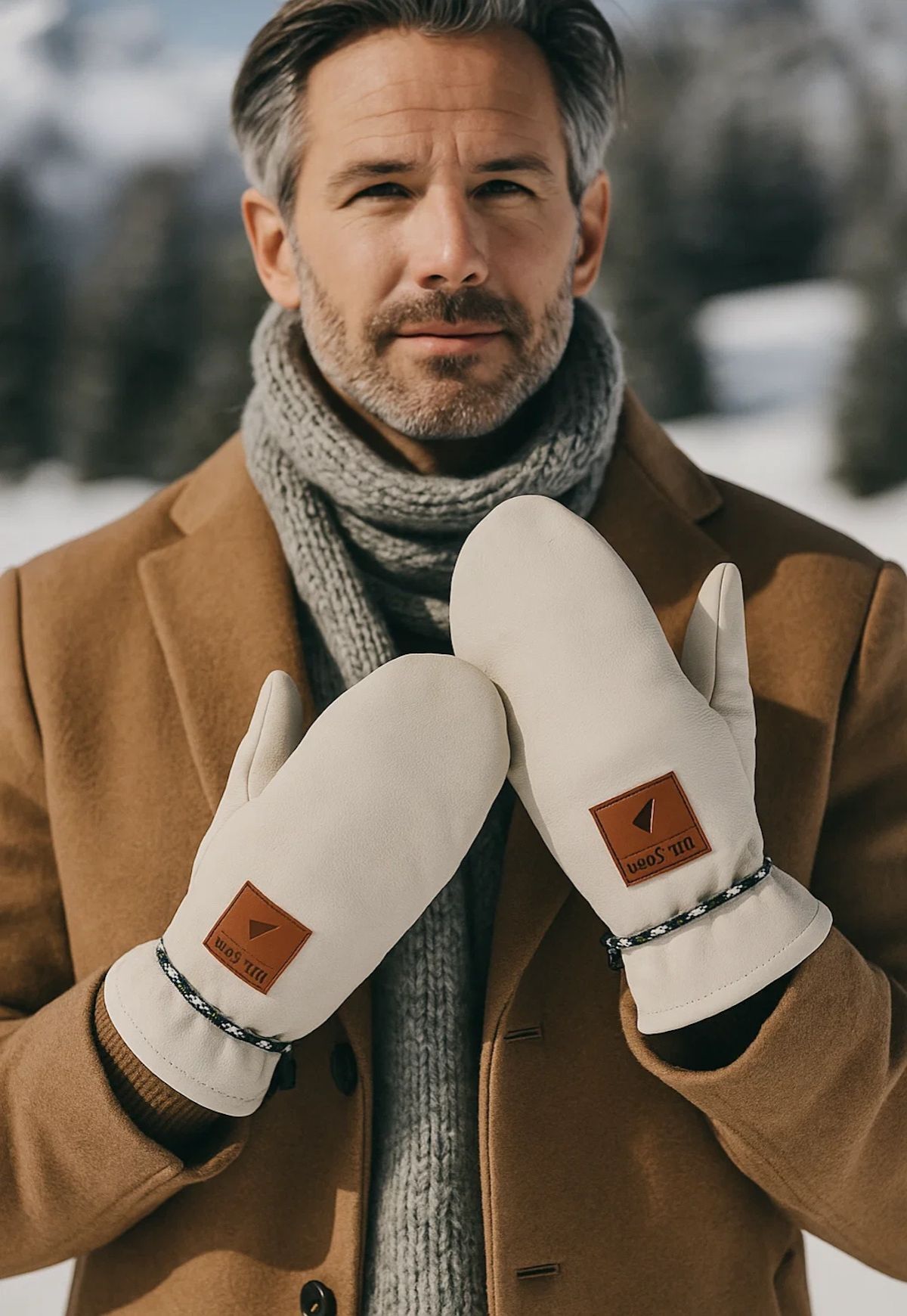 Telemark Elk White – ungefütterter Elchleder-Fäustling