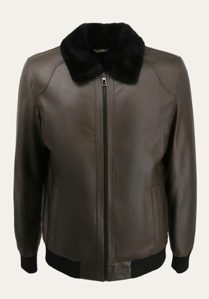 Lammfelljacke Hakon Khaki