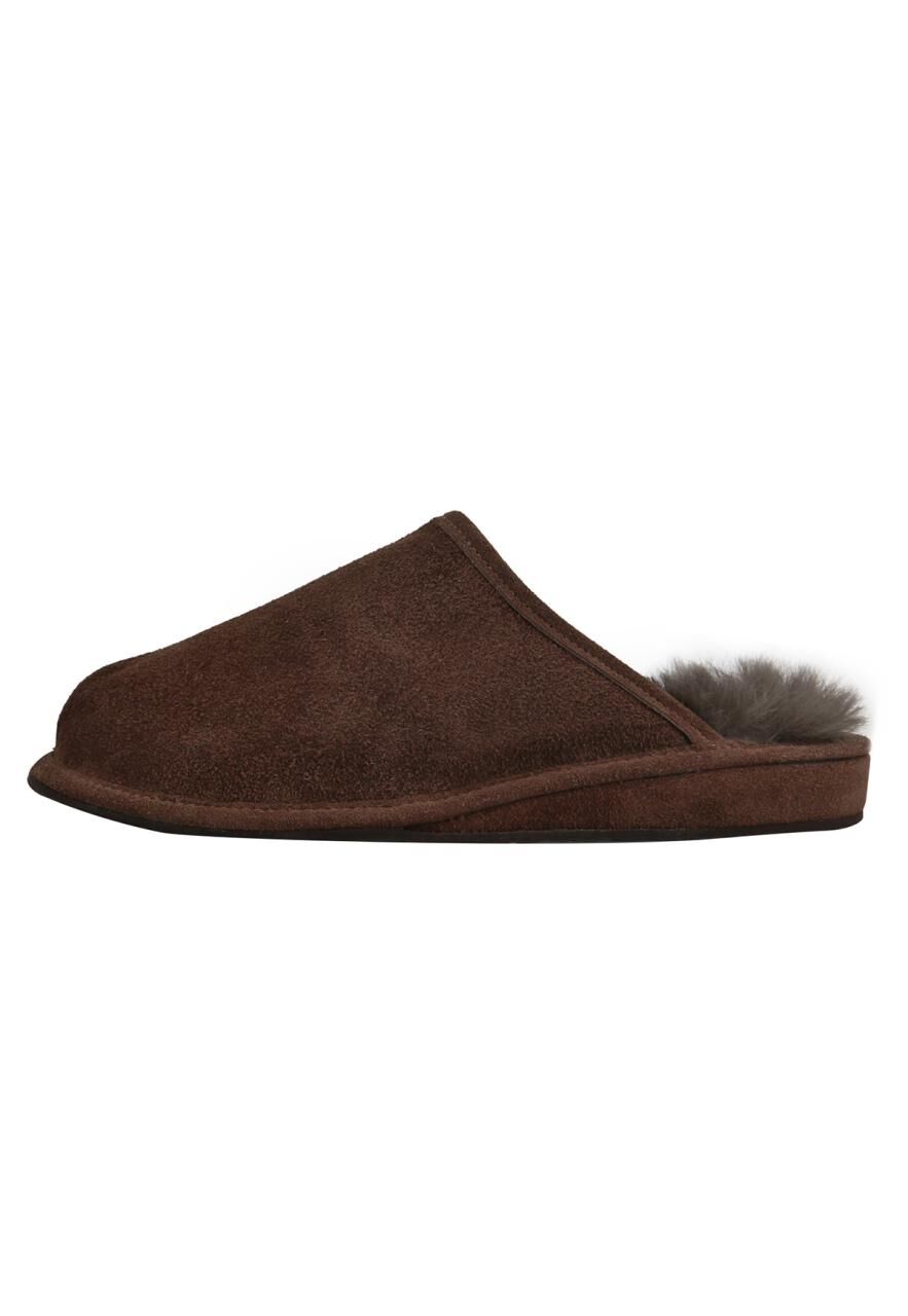 Lammfell Hausschuhe - BODO - Schuhgröße: EUR 44 | Farbe: Braun