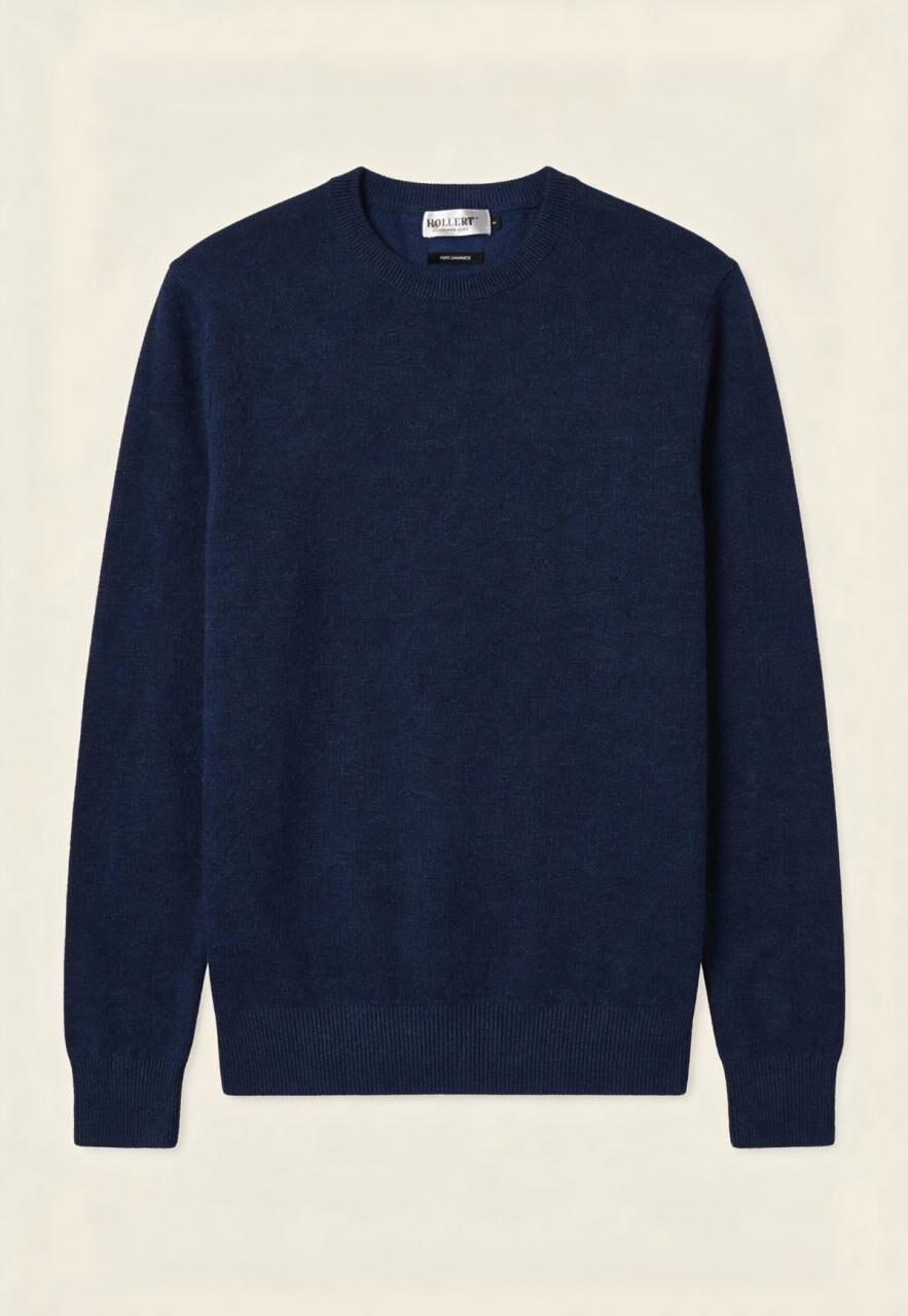 Unisex Cashmere Sweater – Dark Navy - Größe: M