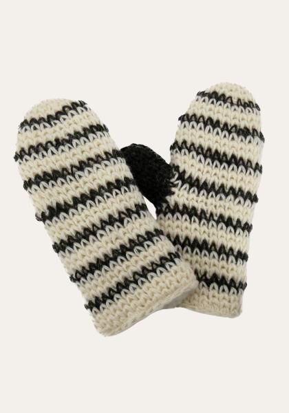 Bernie Handgestrickte Fausthandschuhe gefüttert RInge Mix