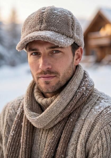 Lammora Cap mit Klettverschluss – Premium Winter-Style