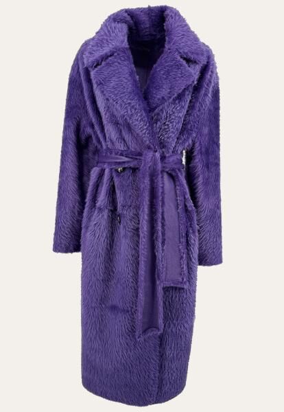 Lammfellmantel Julienne zum Wenden Lila