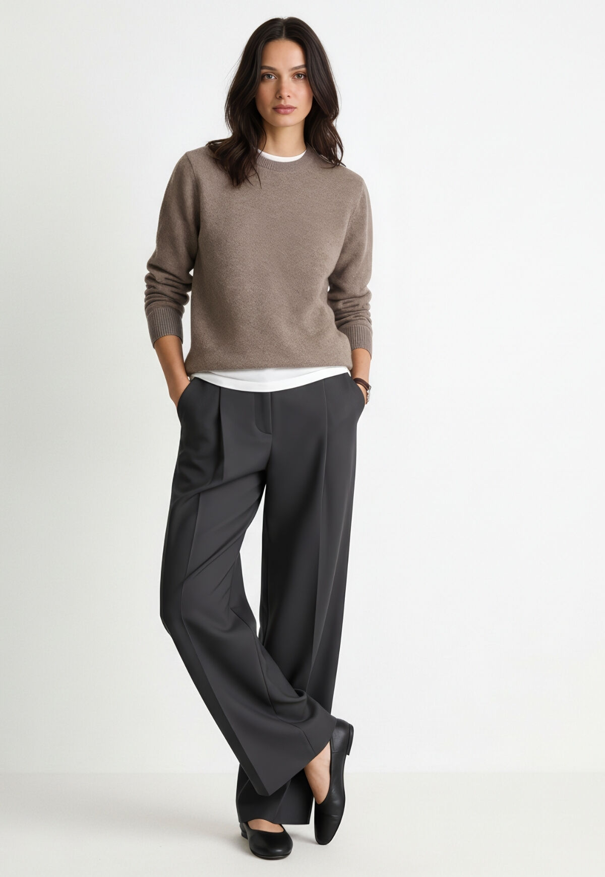 Unisex Cashmere Sweater – Soft Taupe