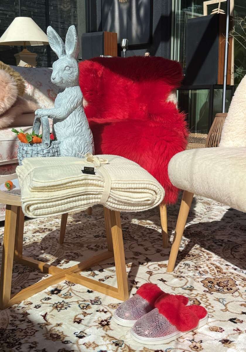 Hollert Herren-Fäustlinge Aus Echtem Merino Lammfell & Veloursleder – Größe 9-10, 32 Cm Lang, Mit Umklappbarer Fellmanschette