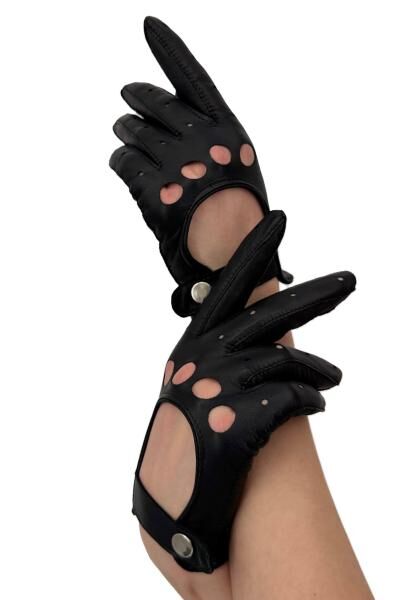 Leder Damen Autofahrerhandschuhe