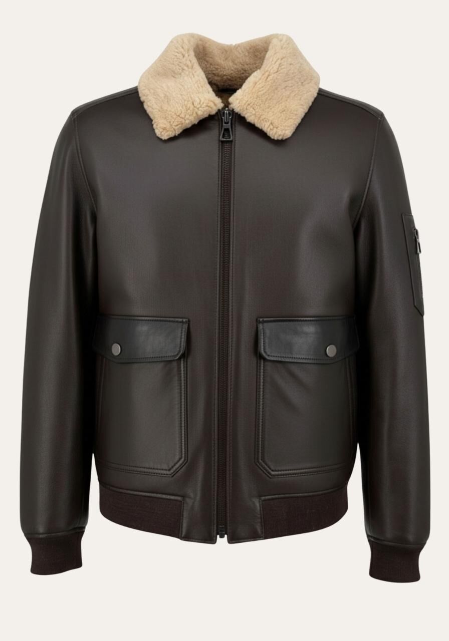 Jacke Chuck – Shearling trifft auf charakterstarkes Design - Größe: XL