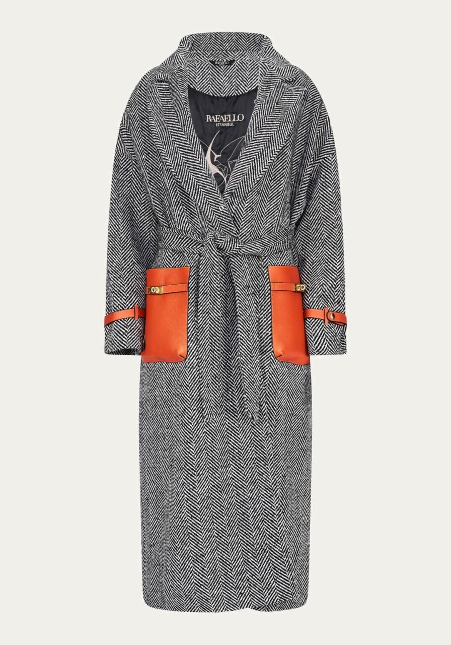 Wollmantel Estelle - Eleganz mit stilvollen Akzent - Größe: S