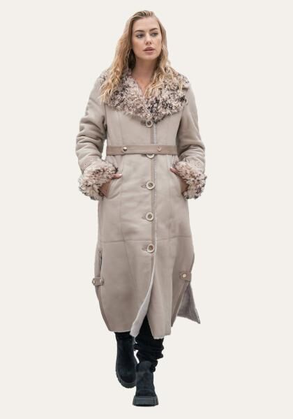 Lammfellmantel Florence Beige
