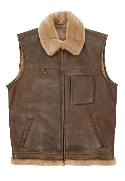 Lambskin Vest - FIRMINIUS with Collar