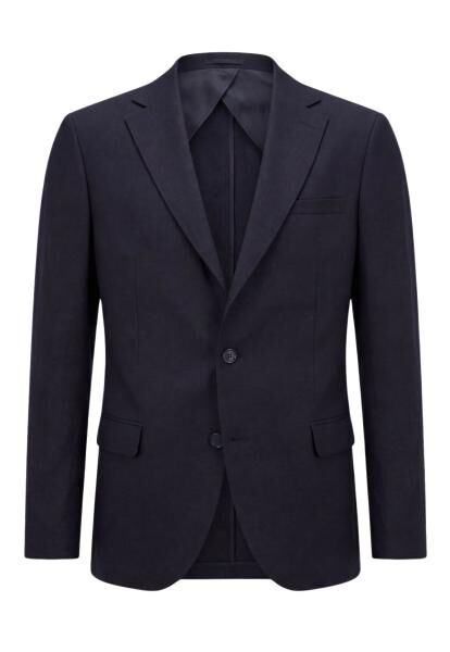 Leinen-Sakko in Blau aus 100 % Leinen – Stilvoll & leicht