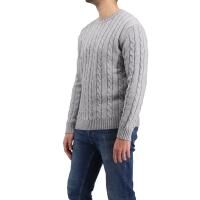 Wool Sweater with a Braid Pattern