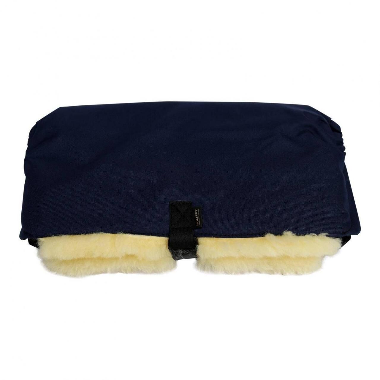 Lammfell - HANDWÄRMER FÜR KINDERWAGEN - Farbe: Blau/Gelb