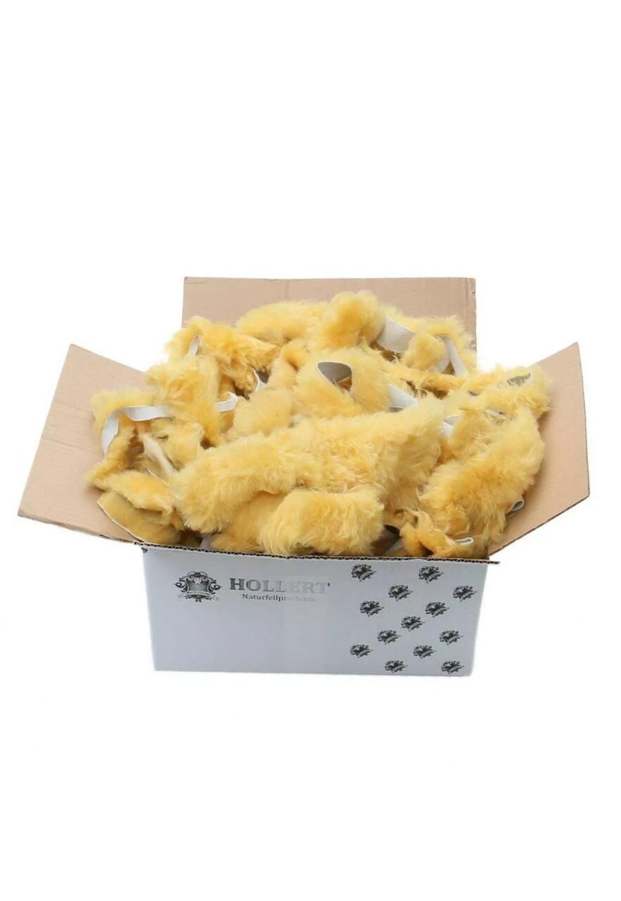Lammfell Bastelfelle 1,5 kg Gelb -