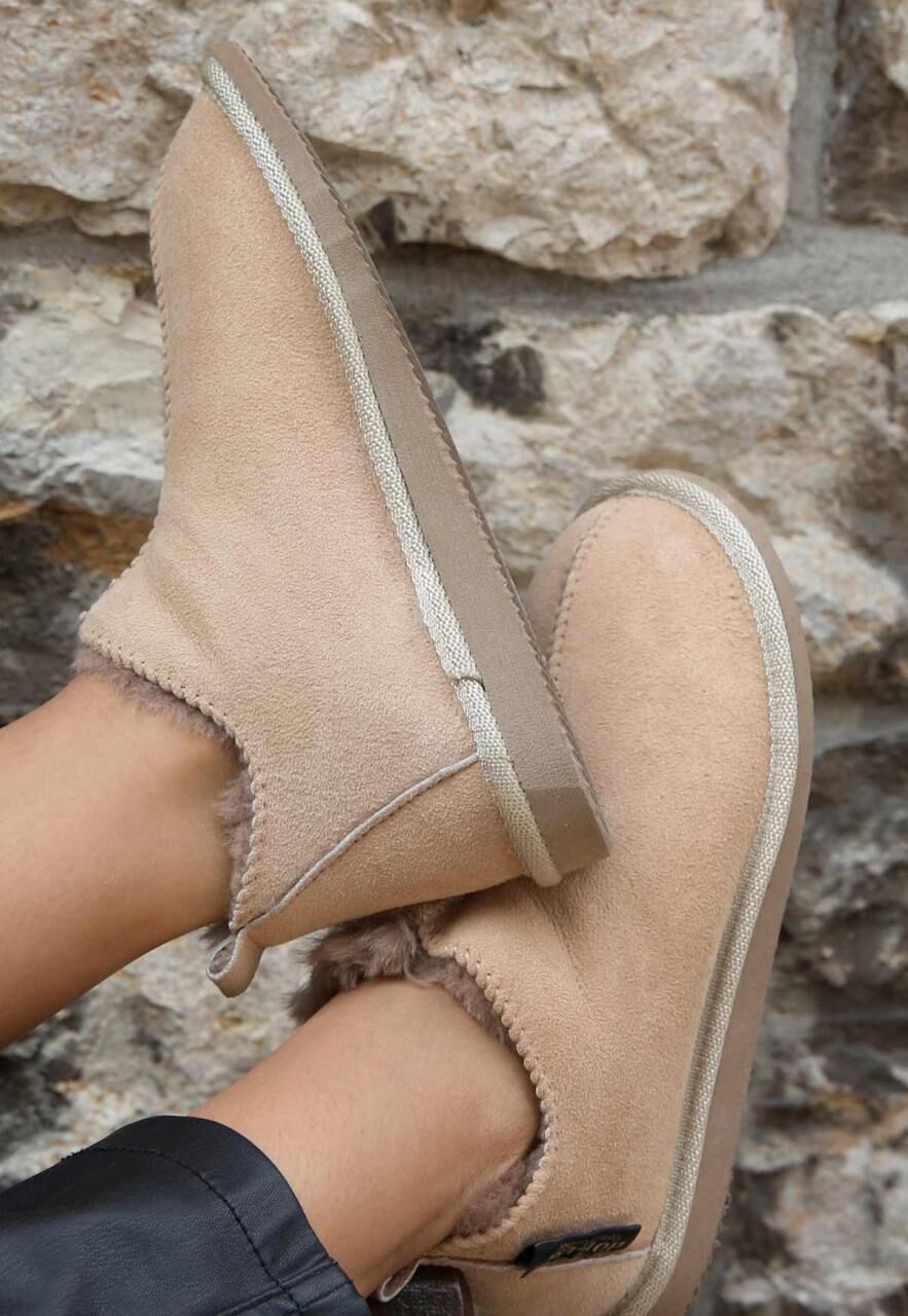 Lammfell Hausschuhe B-Ware Cinderella Beige Größe 42 -