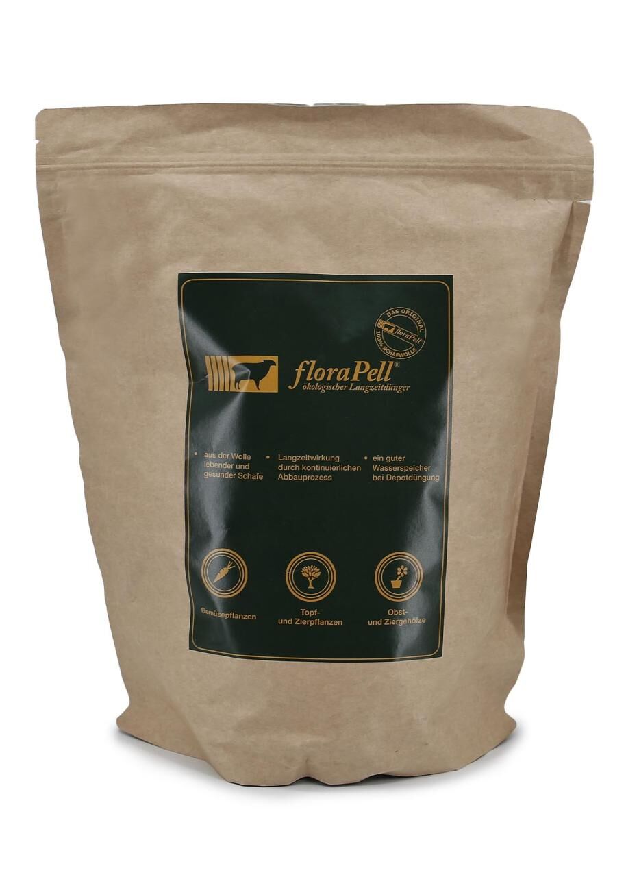 FloraPell Bio Schafwollpellets Sack ökologischer Langzeit... -