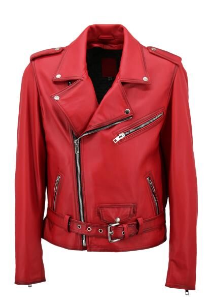 Leather Jacket - JULIAN RED