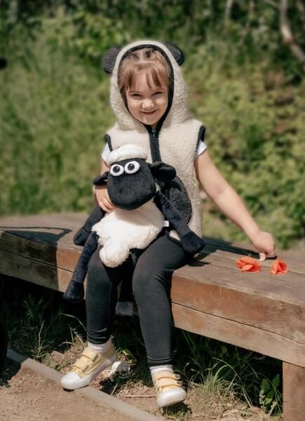 Merino Wollweste für Kinder - PANDA
