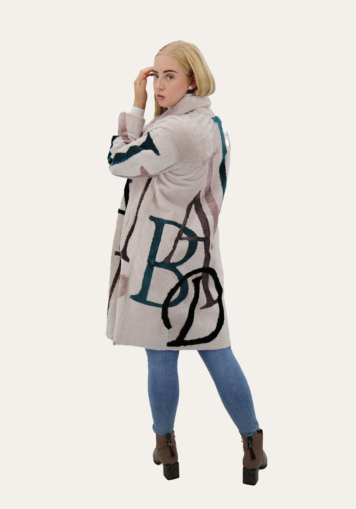 Shearling Coat EB-04 Cream