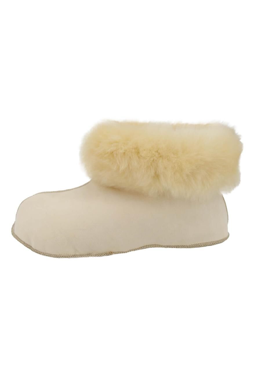 Lammfell Hausschuhe - BETTSCHUHE RELAX GELB - Schuhgröße: EUR 43