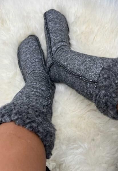 Elastic Merino Wool Knee Socks