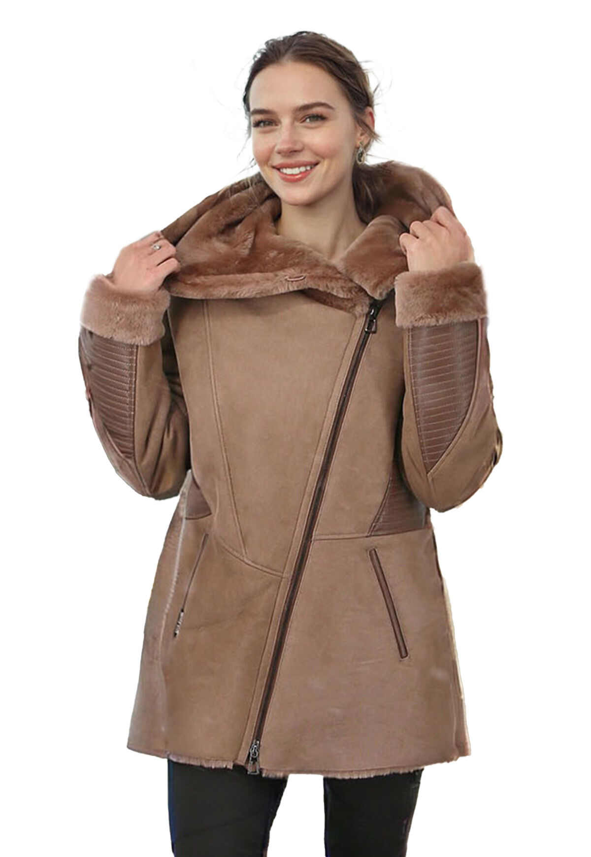 Lammfelljacke Lena Beige Der Fellmann Naturfellprodukte